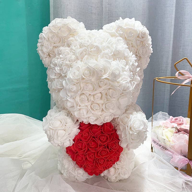 Fashion Quality Boutik – wholesale Artificial flowers – Rose Bear - Rose Flower Bear Hand Made Rose Teddy Bear15