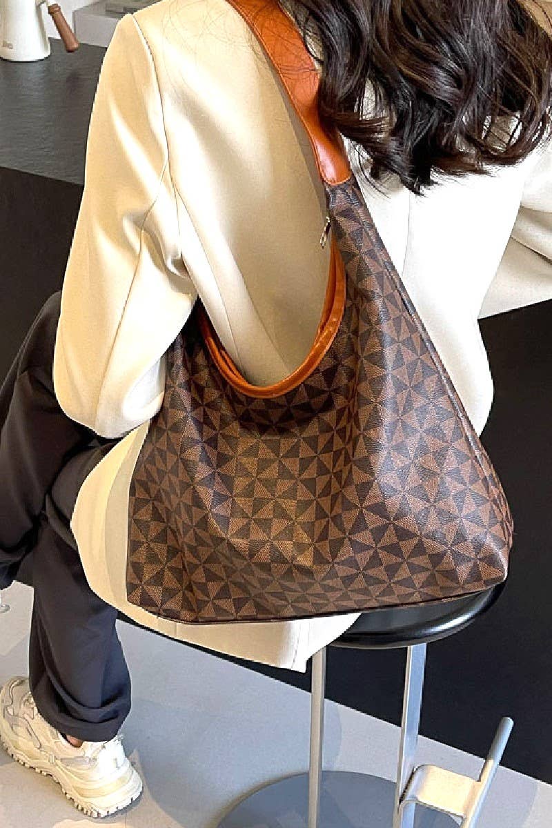 42POPS - Wholesale Shoulder Bag - Women's - .._ SI-26713 Vegan Leather Boheme Hobo Shoulder Tote Bag0