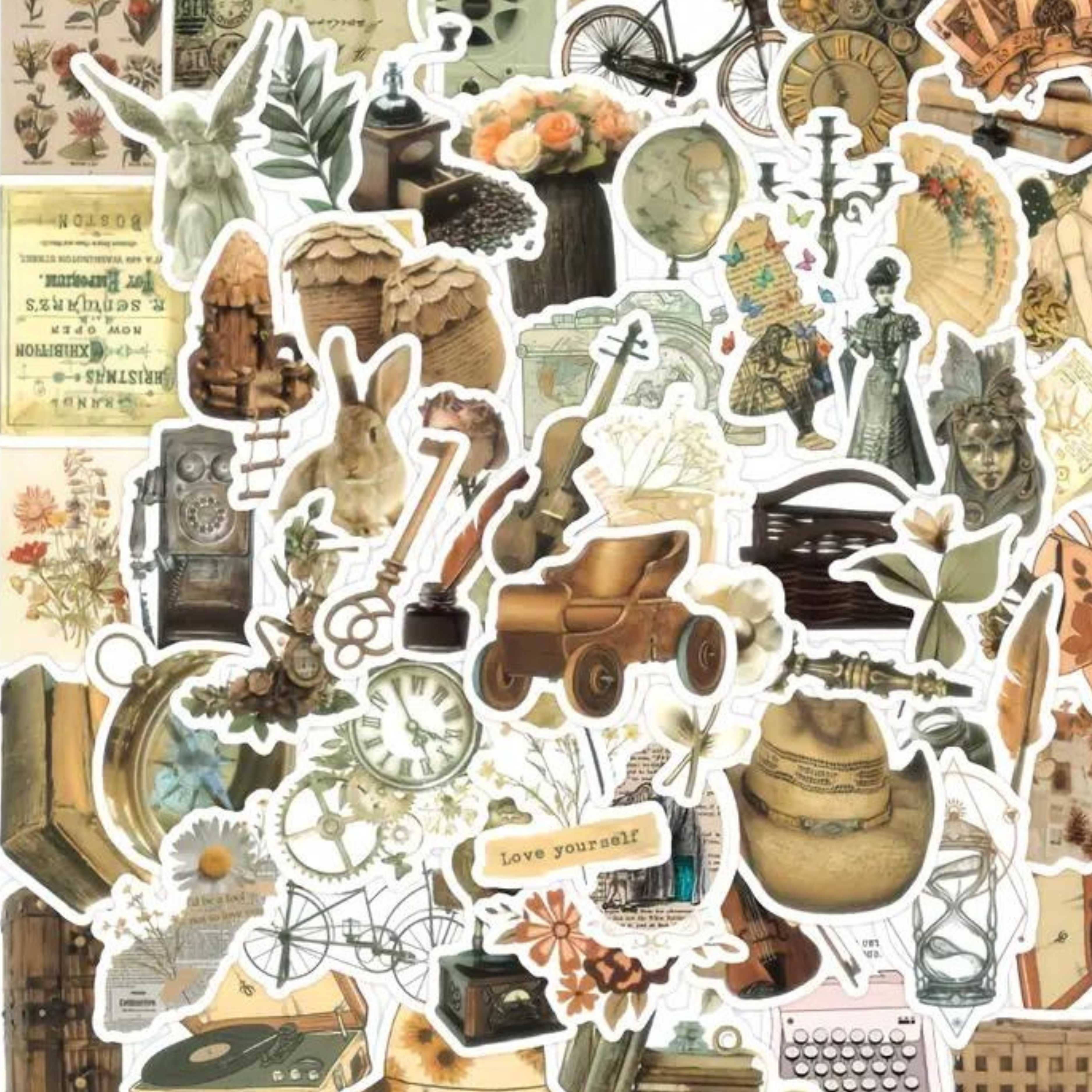 Magnifique Hearts - Wholesale Sticker - Mix of Retro Vintage Styled Stickers, Decals, Scrapbooking4