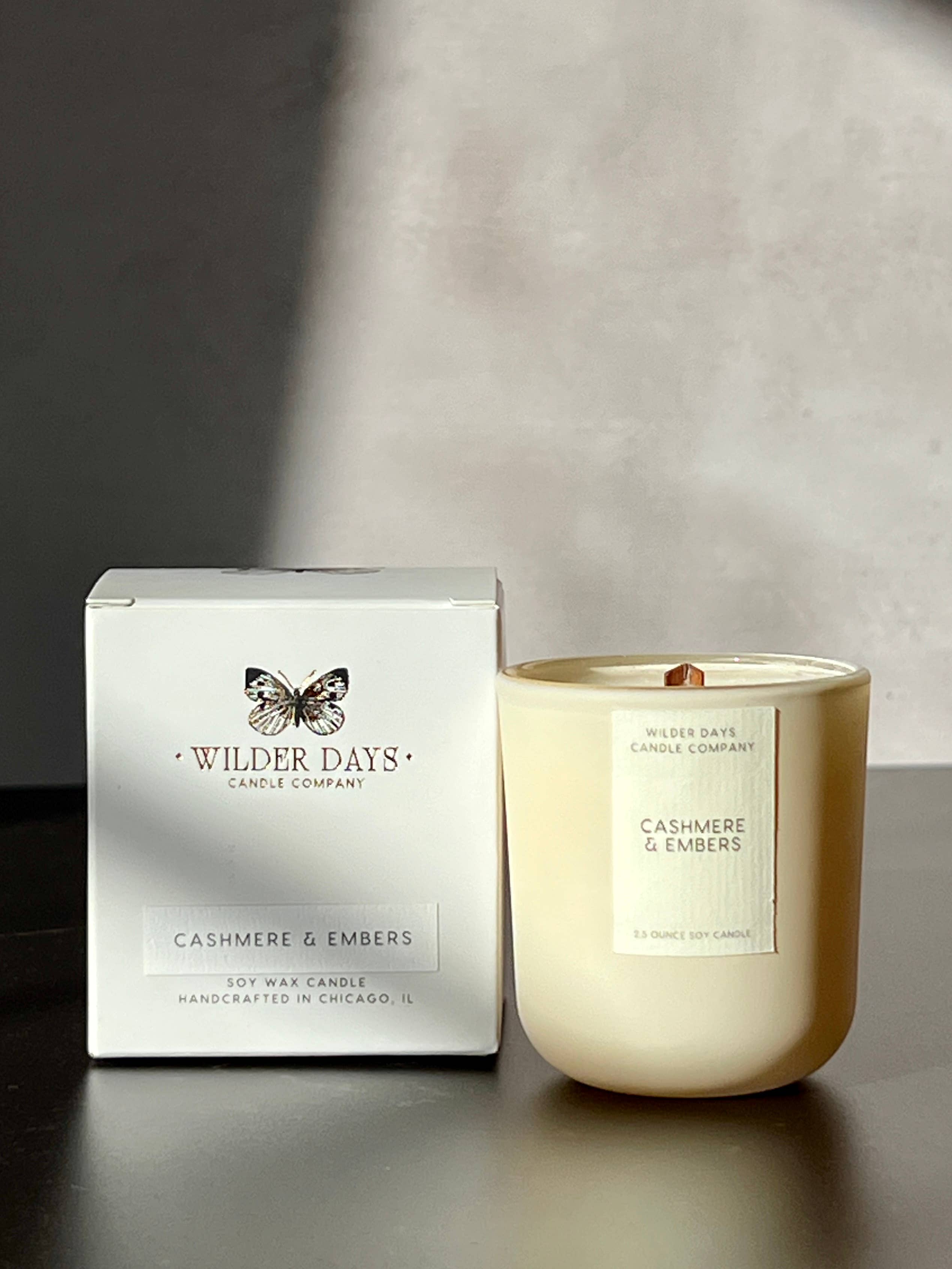 Wilder Days Candle Company - Wholesale Votive Candle - Cashmere & Embers | 2.5 oz Mini Soy Candle