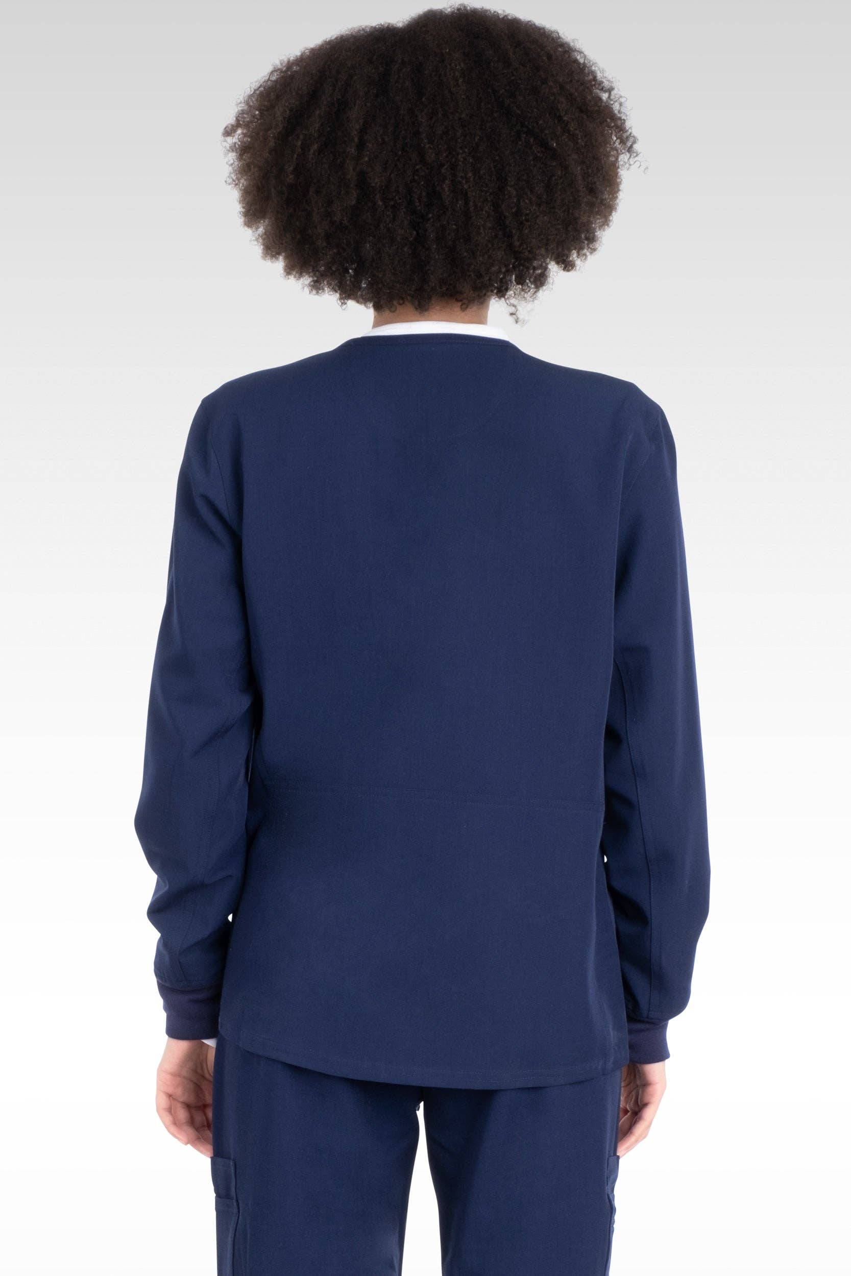 Aura Naturale - Wholesale Healthcare Uniform - Women's - Tana Women Round Neck Zipped Scrubs Jacket 4 Pockets (17050)2