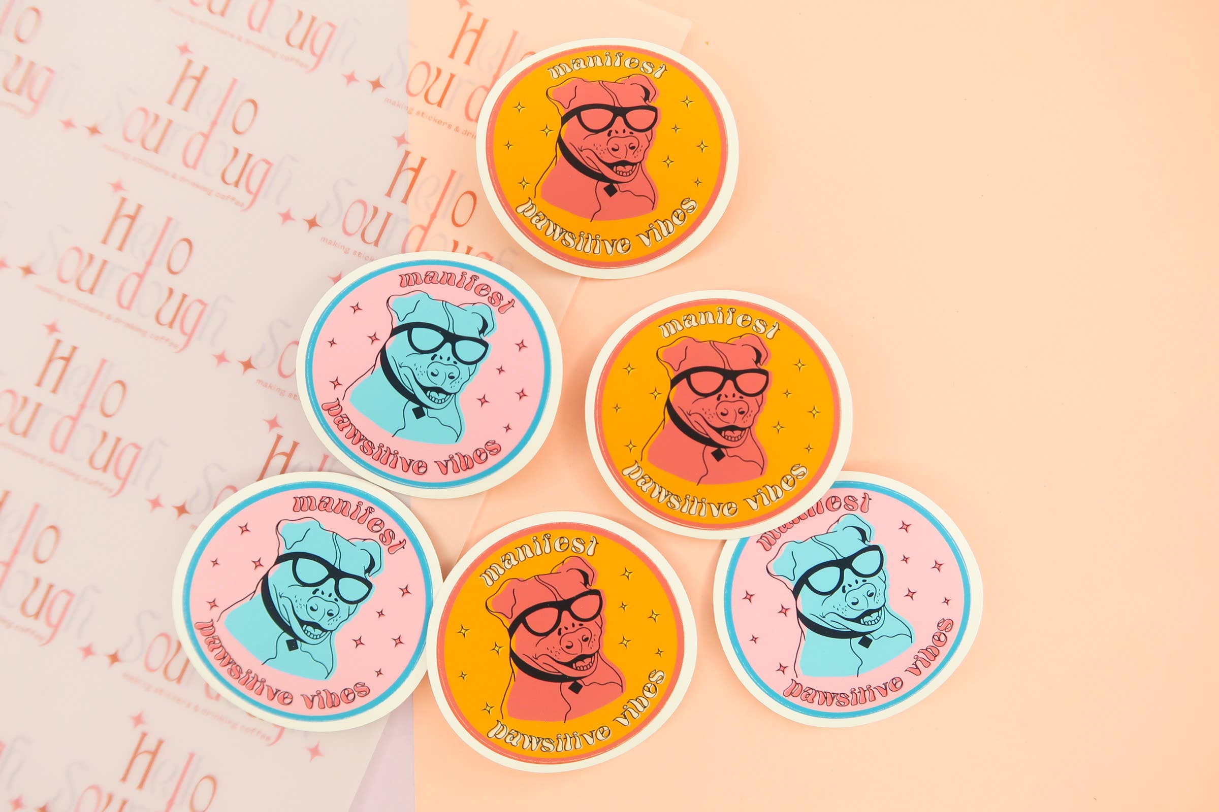 Hello Sourdough - Wholesale Sticker - Pitbull Charity Donation Sticker2