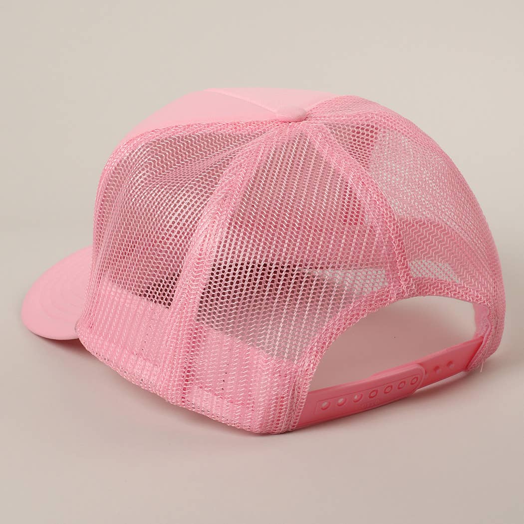 Fashion City – wholesale Trucker hat – Unisex – Salty Text Printed Mesh Back Foam Trucker Hat23