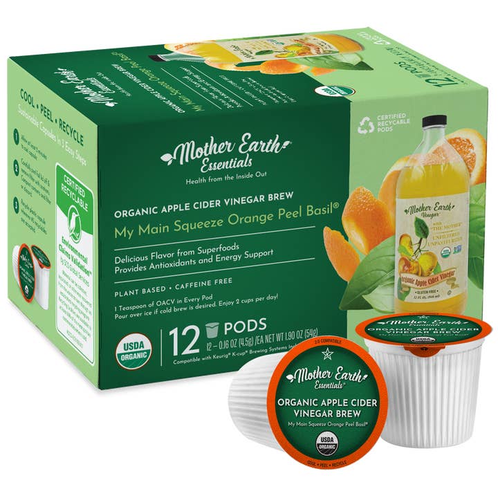 My Main Squeeze Orange Peel Basil - Superfood Tea Pod for wholesale by Mother Earth Essentials