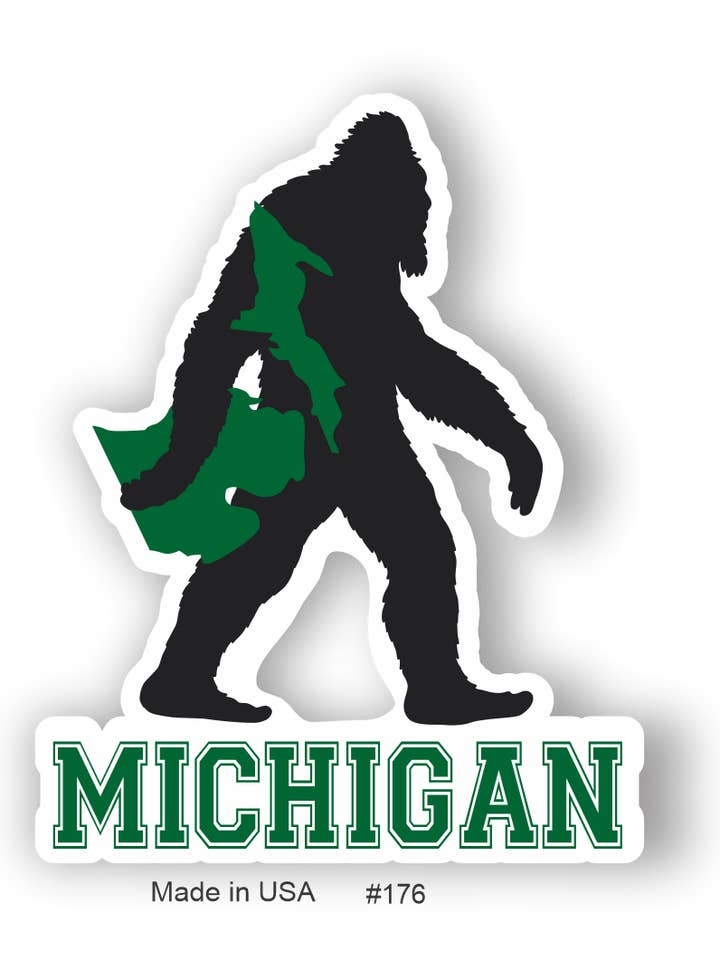 Michigan Bigfoot - Sticker for wholesale by Big monkey