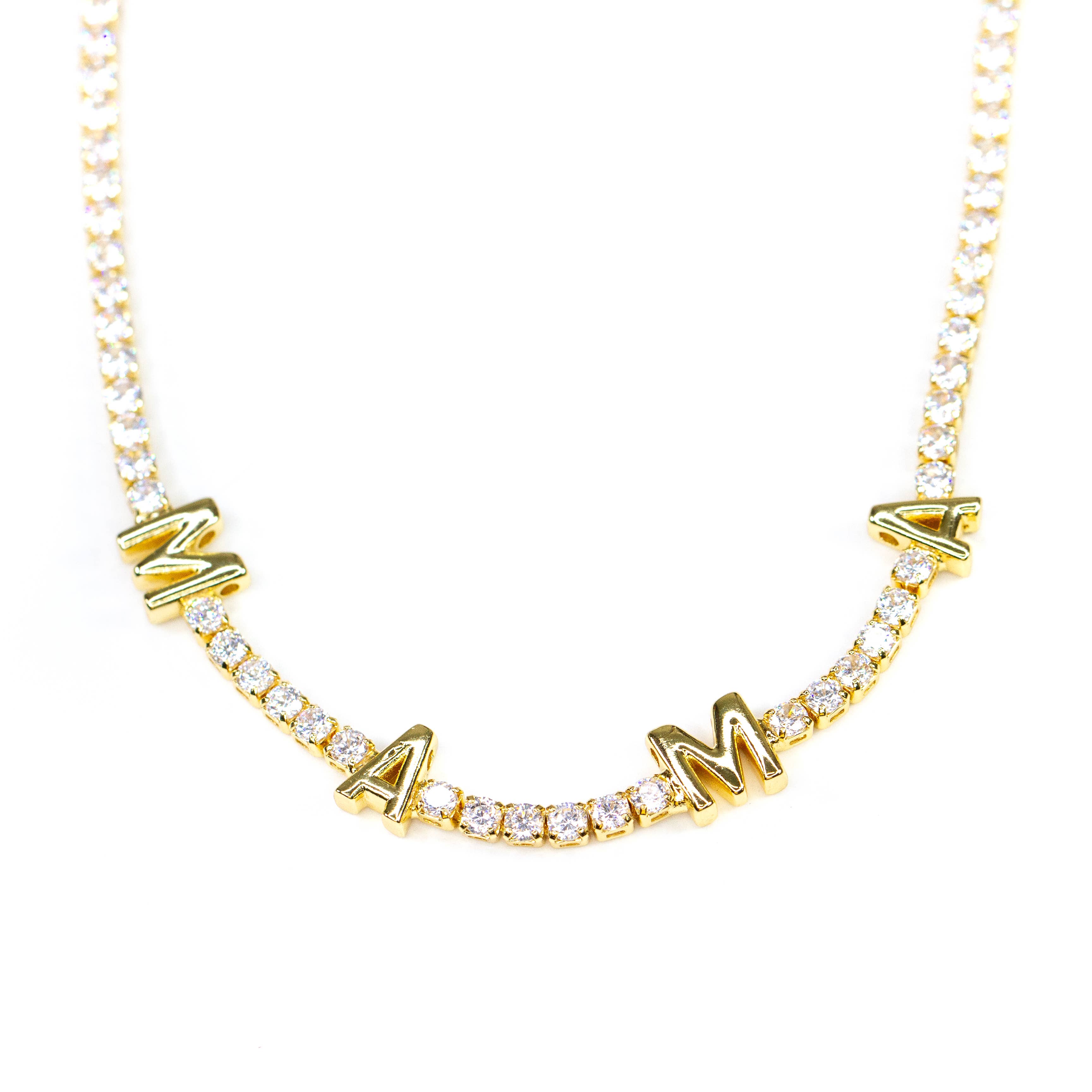 Savvy Bling - Wholesale Pendant/Charm Necklace - Mama Tennis Necklace3