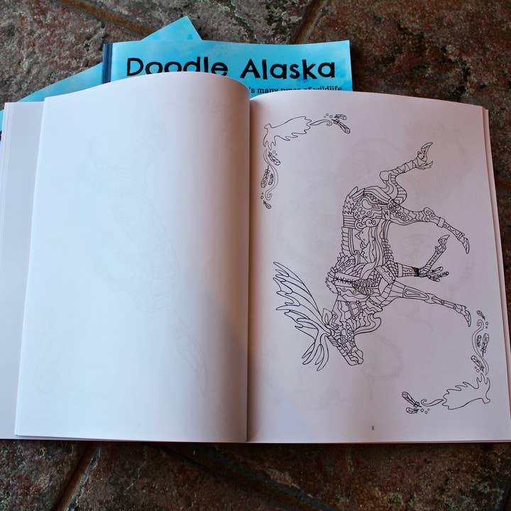 FJ Creations – wholesale Colouring and activity book – adult – Doodle Alaska Coloring Book6
