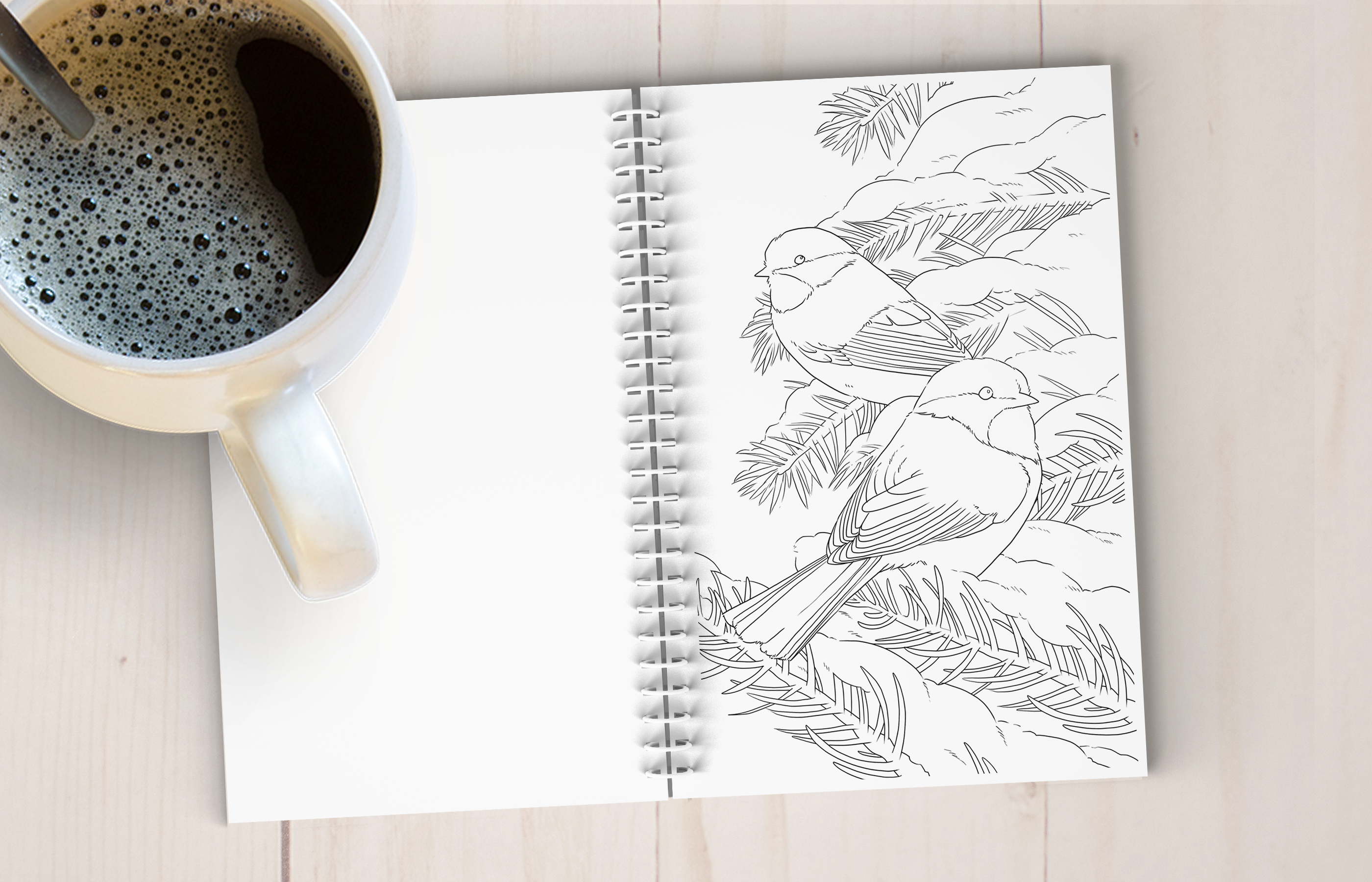 The Snow Finch - Vendita all'ingrosso Libro da colorare e attività - Adulti - Libro d'arte da colorare dell'Alaska artica5