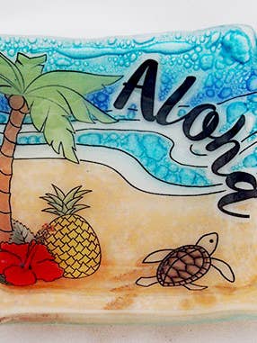 Aloha Square Plate / Dish for wholesale by Pampeana