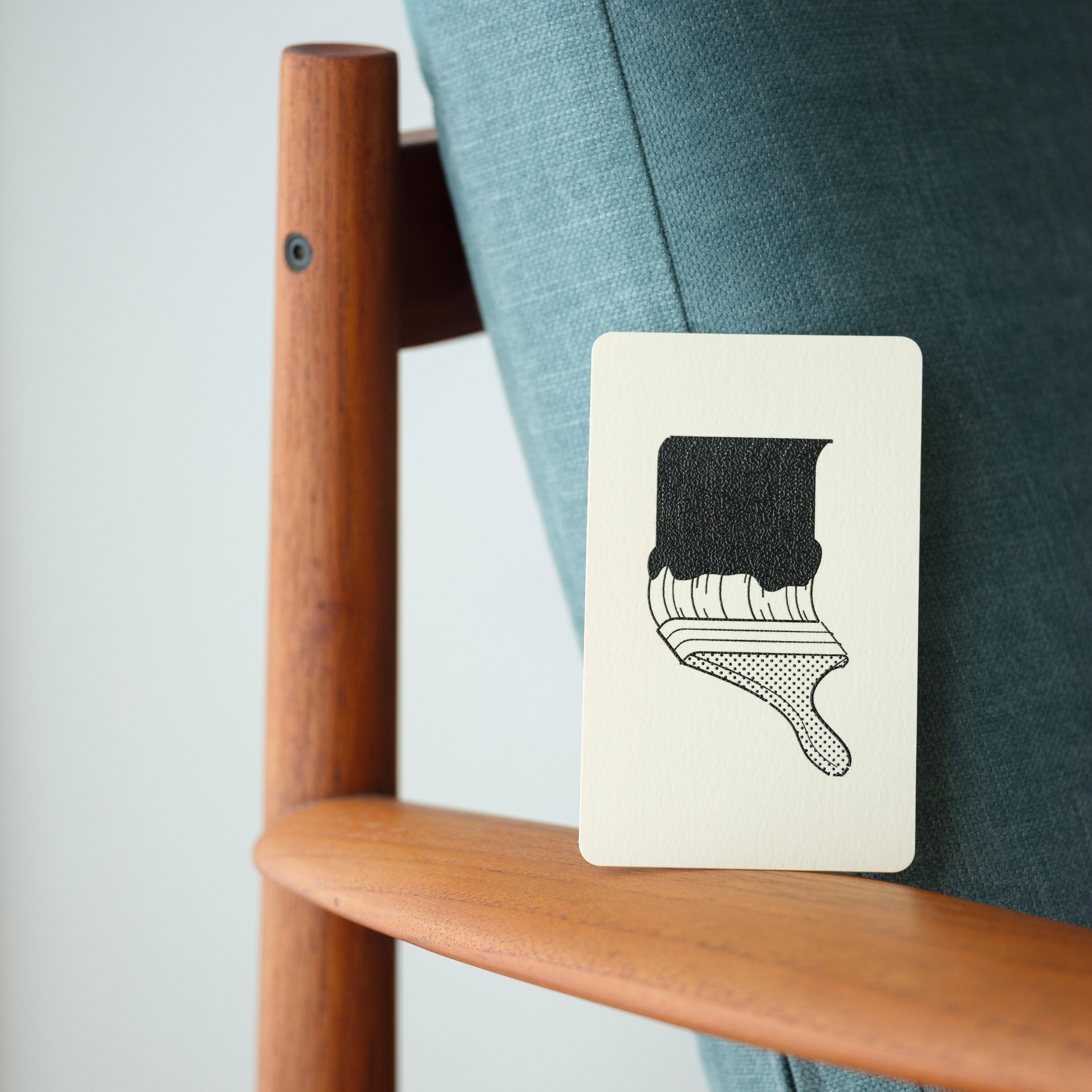 Nandaka - Vente Carte de vœux classique - Carte gaufrée à la main | Home Series : Paint6