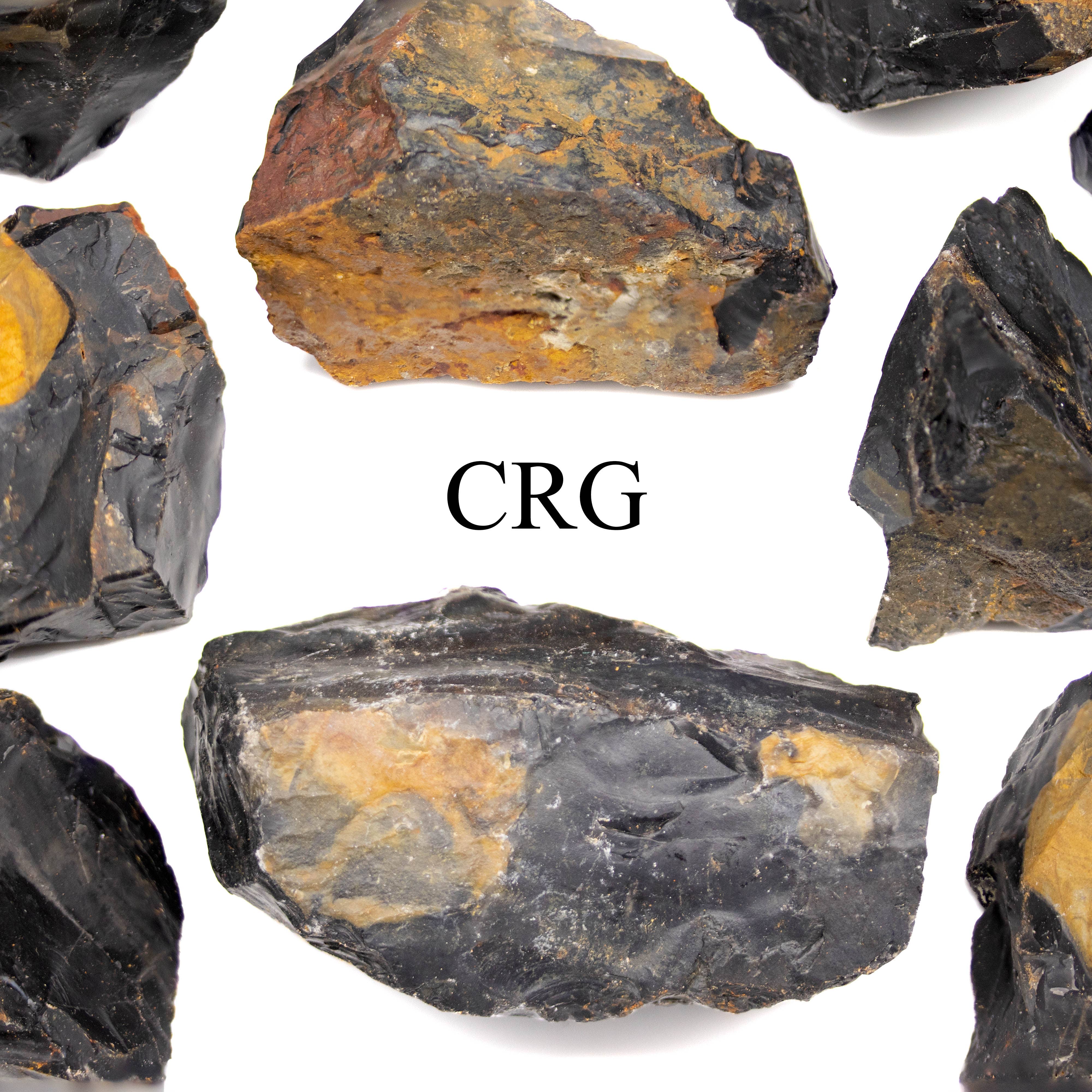 Crystal River Gems LLC - Vente Pierre et cristal de spiritualité - LOT DE 1 KILO - Onyx noir brésilien brut (1 à 2 pouces) AVG1