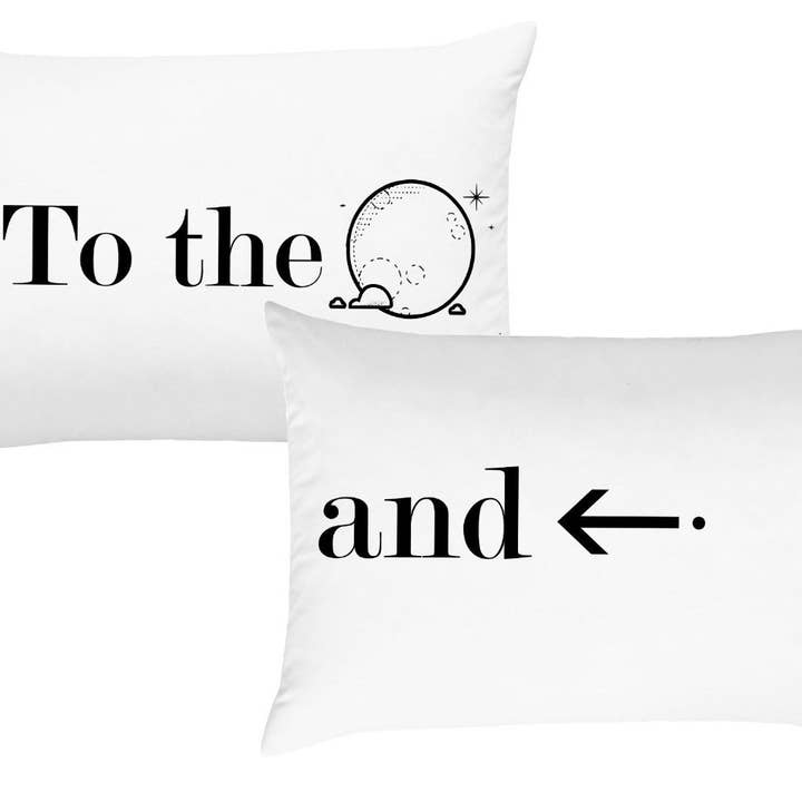 To The Moon and Back Pillow Case for wholesale by Oh, Susannah