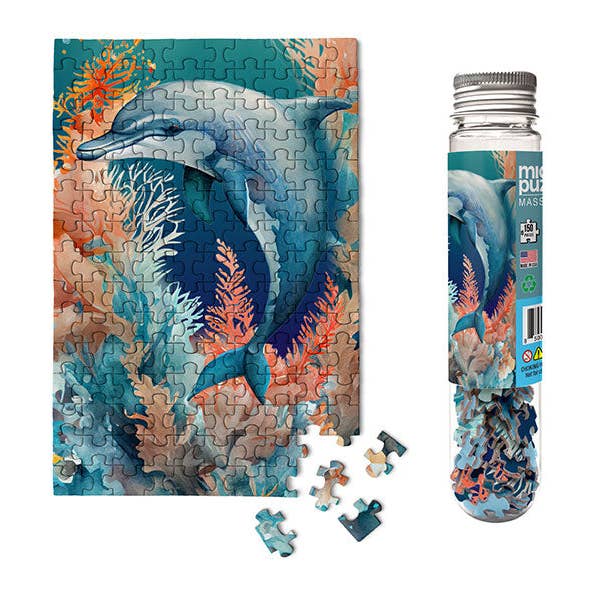 Delfin - Havliv ocean nautisk souvenir gave puslespil for engroshandel hos Micro Puzzles