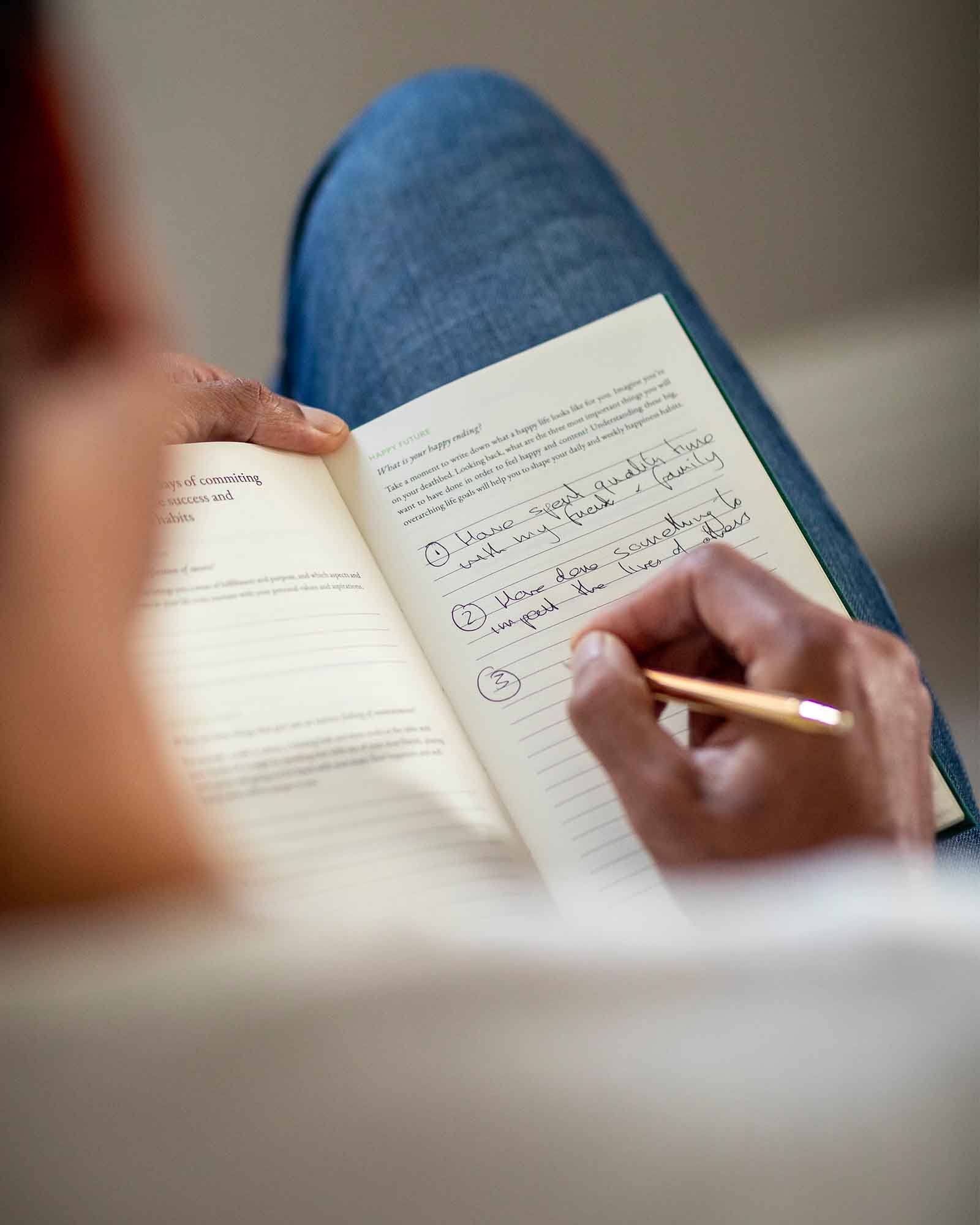 Intelligent Change – wholesale Journal/diary – The Three Question Journal Green - Daily Guided Wellbeing6