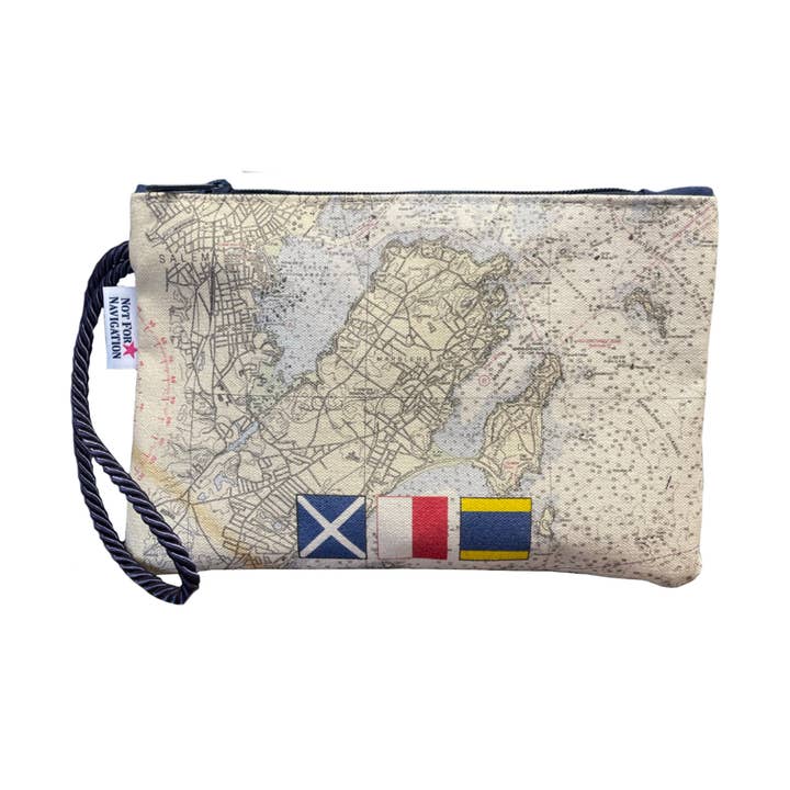Nautical Rope Wristlet - Custom Location Map or Chart for wholesale by Not for Navigation