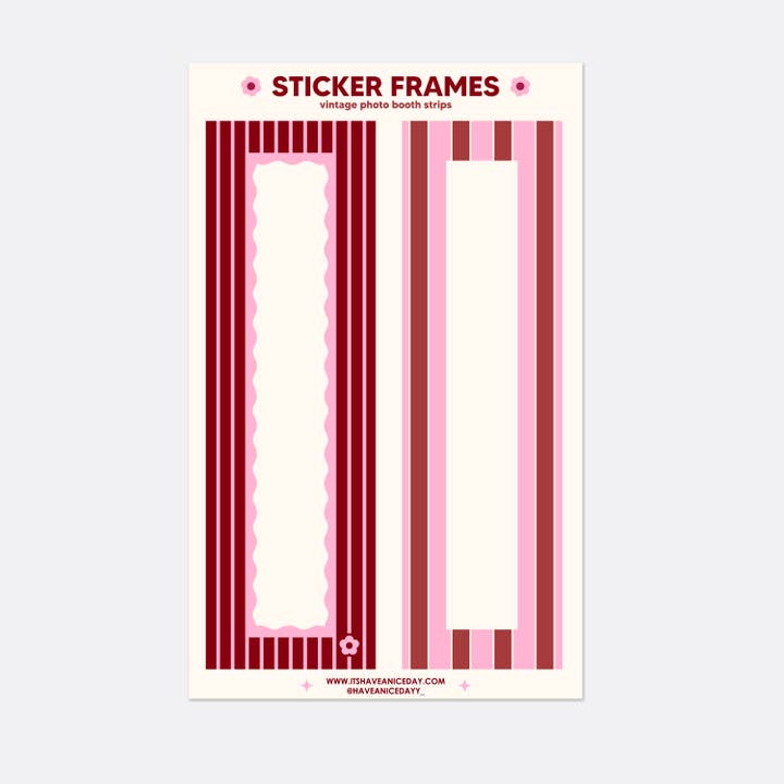 Vintage Photobooth Sticker Frame - Dots for wholesale by Have A Nice Day