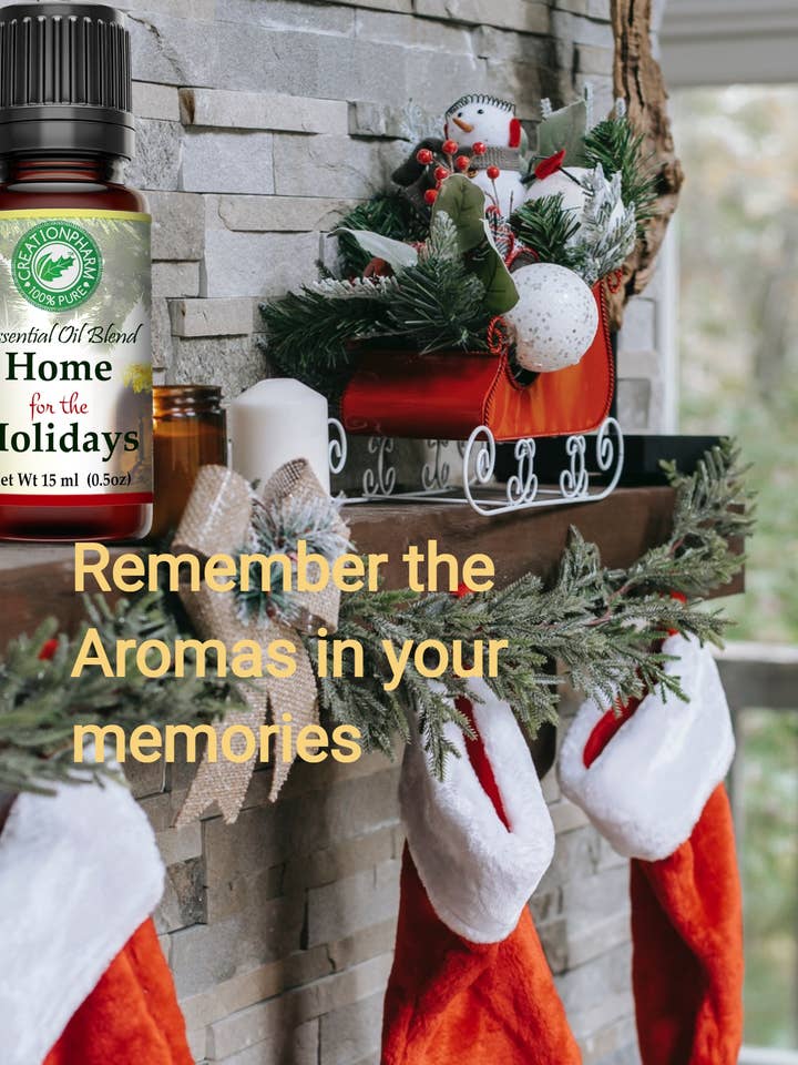 Miscela Aromatica Casa per le Vacanze Oli Essenziali Puri al 100% di Creation Farm 15 ml per la vendita all'ingrosso da parte di Creation Farm Inc