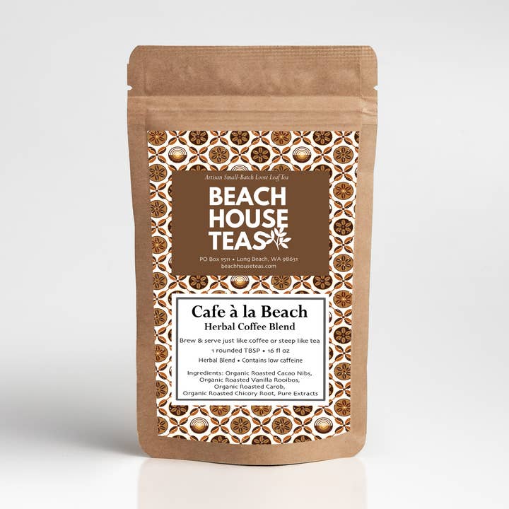 Cafe À la Beach Herbal Coffee for wholesale by Beach House Teas
