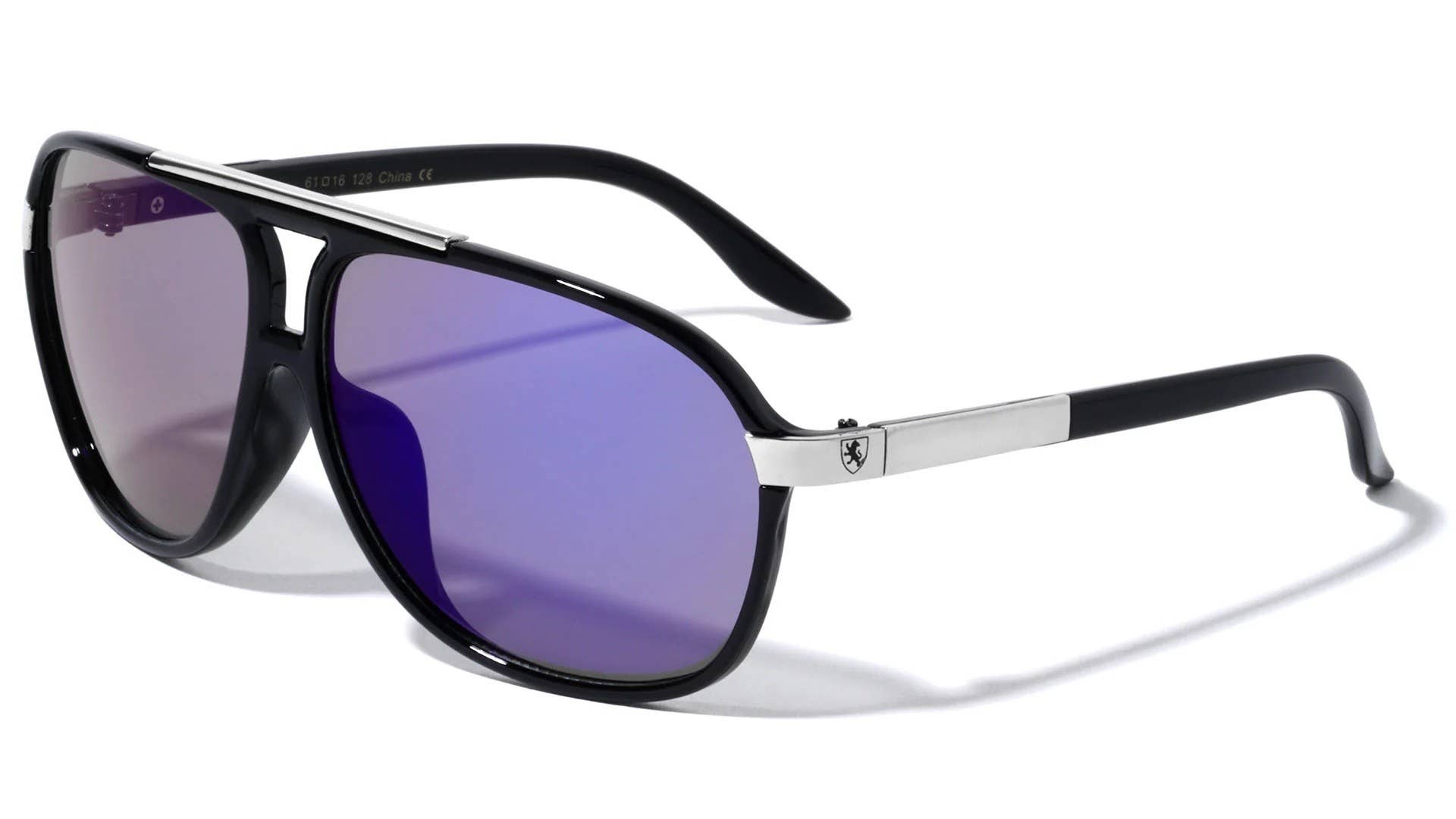 Sunrayzz Imports - Vente Lunettes de soleil – unisexe - Khan Aviators Barre Supérieure en Métal kn-5133-cm4