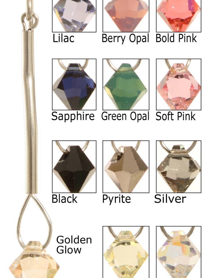 Eos Swarovski Kristall Ohrringe — Sterlingsilber für den Großhandel von Ardent Designs