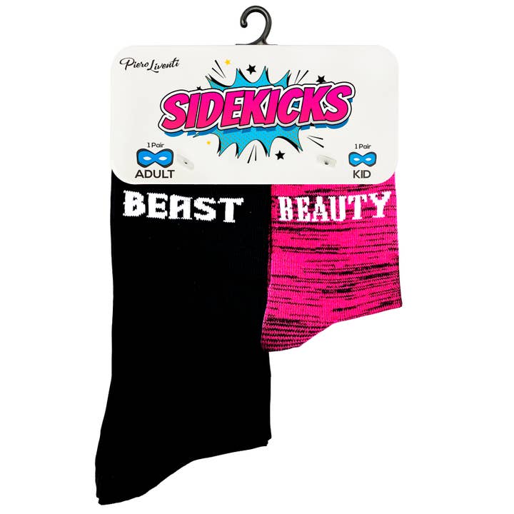 Boogie Toes – Meias - Crianças por atacado – Conjunto de Meias Sidekicks Paddy and Me Beast3