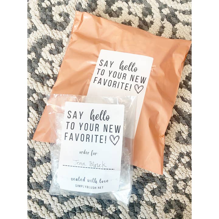 Personalized Label Stickers for wholesale by Simply Blush Wholesale