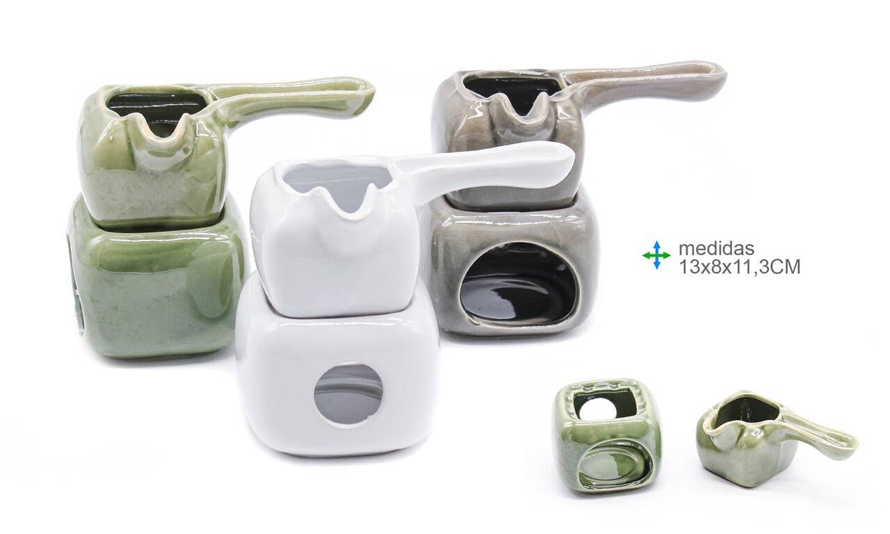 Esoterica Arte – wholesale Rökelsehållare – Keramisk brännare 13 x 8 x 11,3 cm (3 st)0
