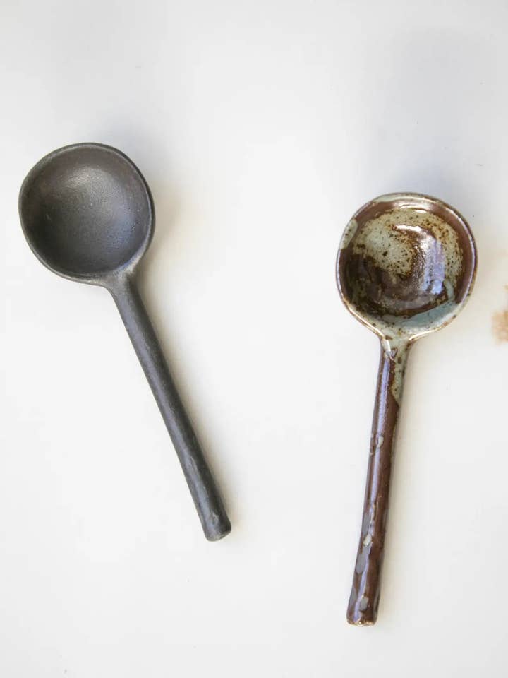 Dark Ceramic Spoons for wholesale by Fodory