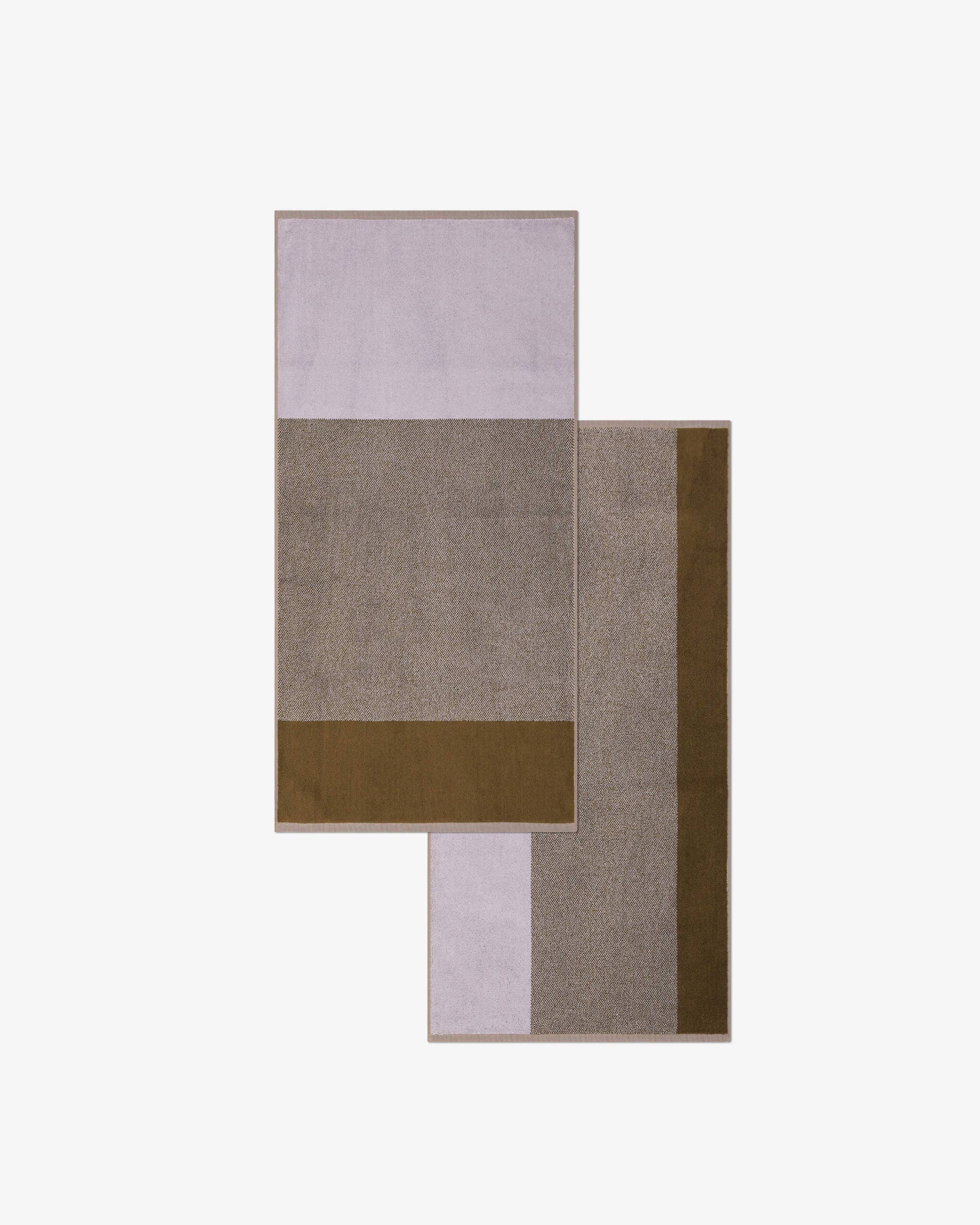 Handdoeken Set Blend Green Lilac (2 st.) for wholesale on Faire5