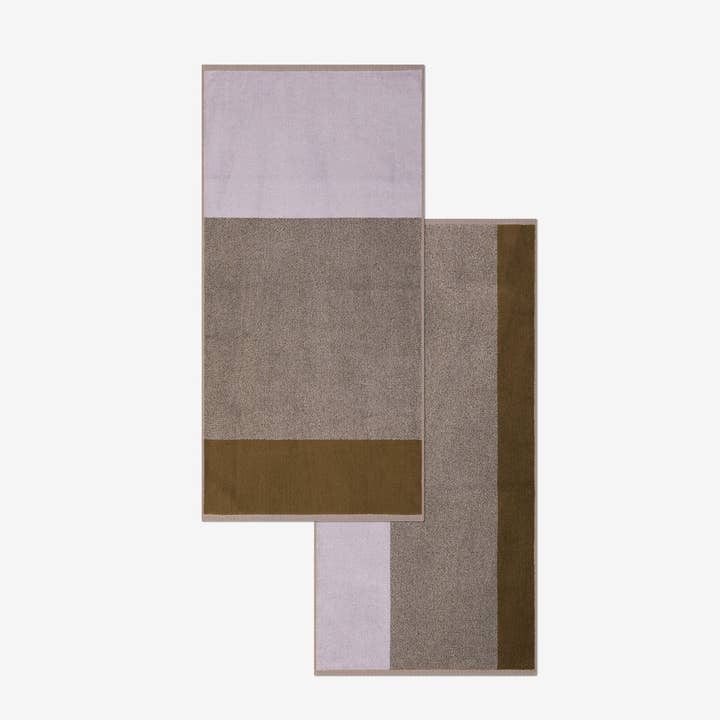 Handdoeken Set Blend Green Lilac (2 st.) for wholesale on Faire5