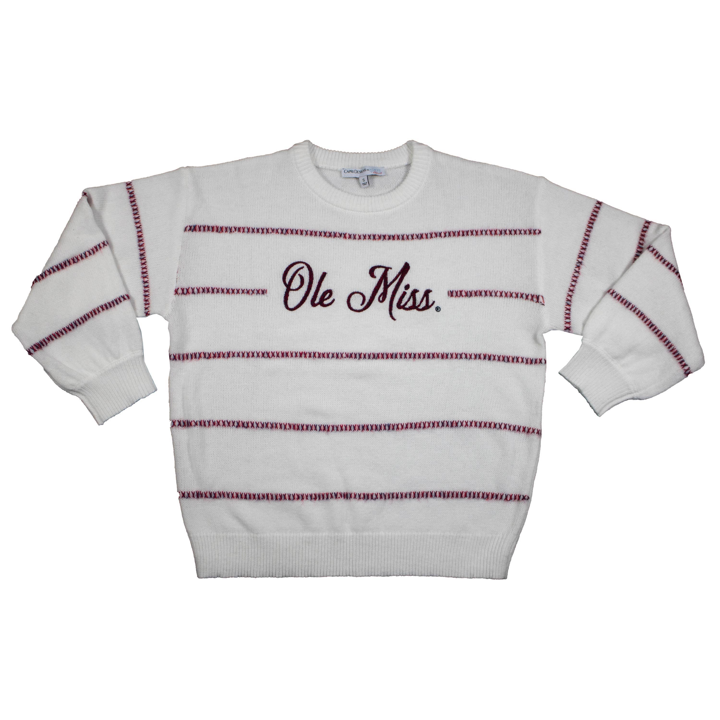 Kickoff Couture - Wholesale Knit Sweater - Women's - Threaded Script Sweater- Collegiate Licensed11