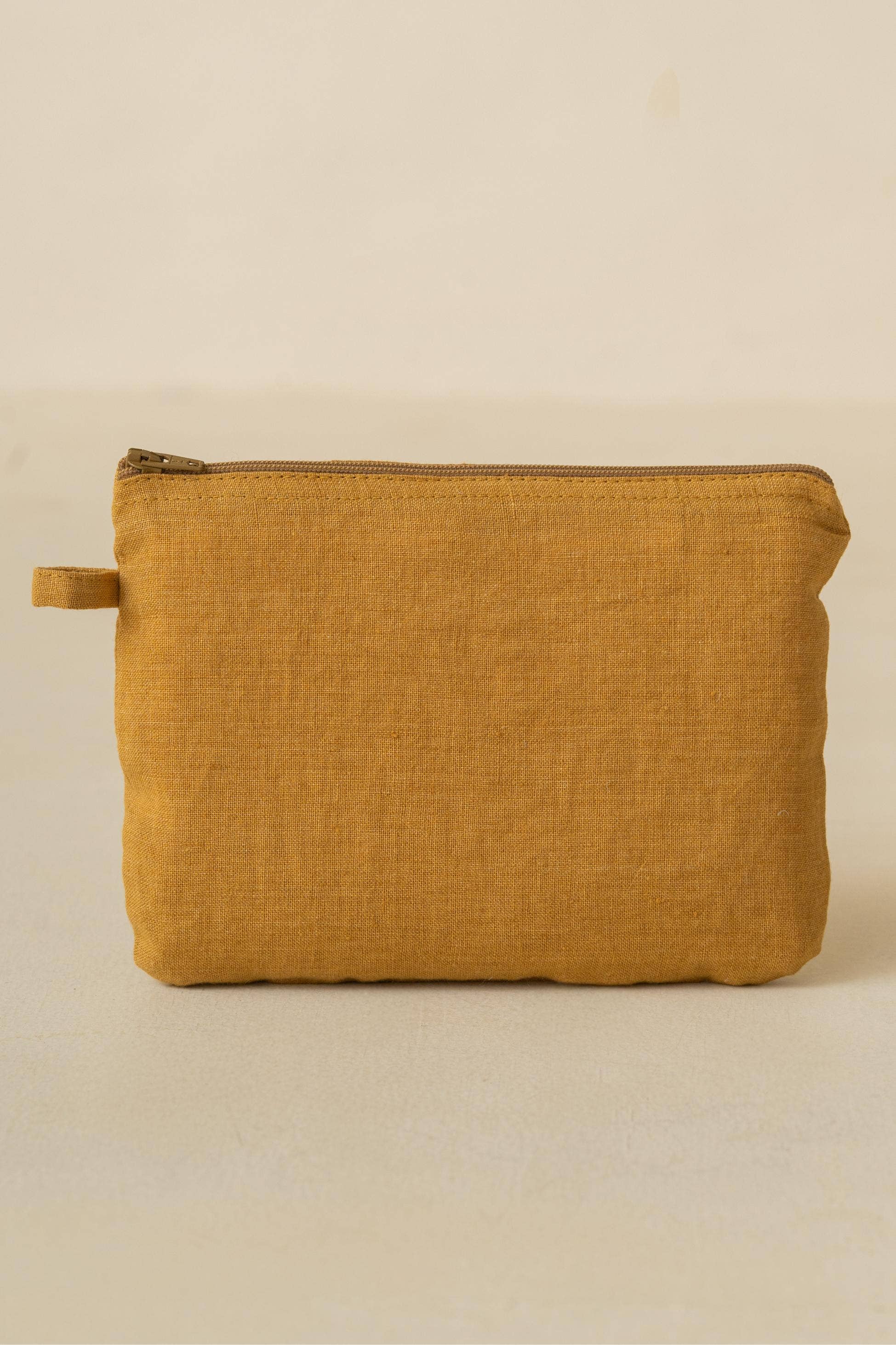 Live Linen - Wholesale Pouch - Women's - Solid Linen Small Pouch – Everyday Organizer