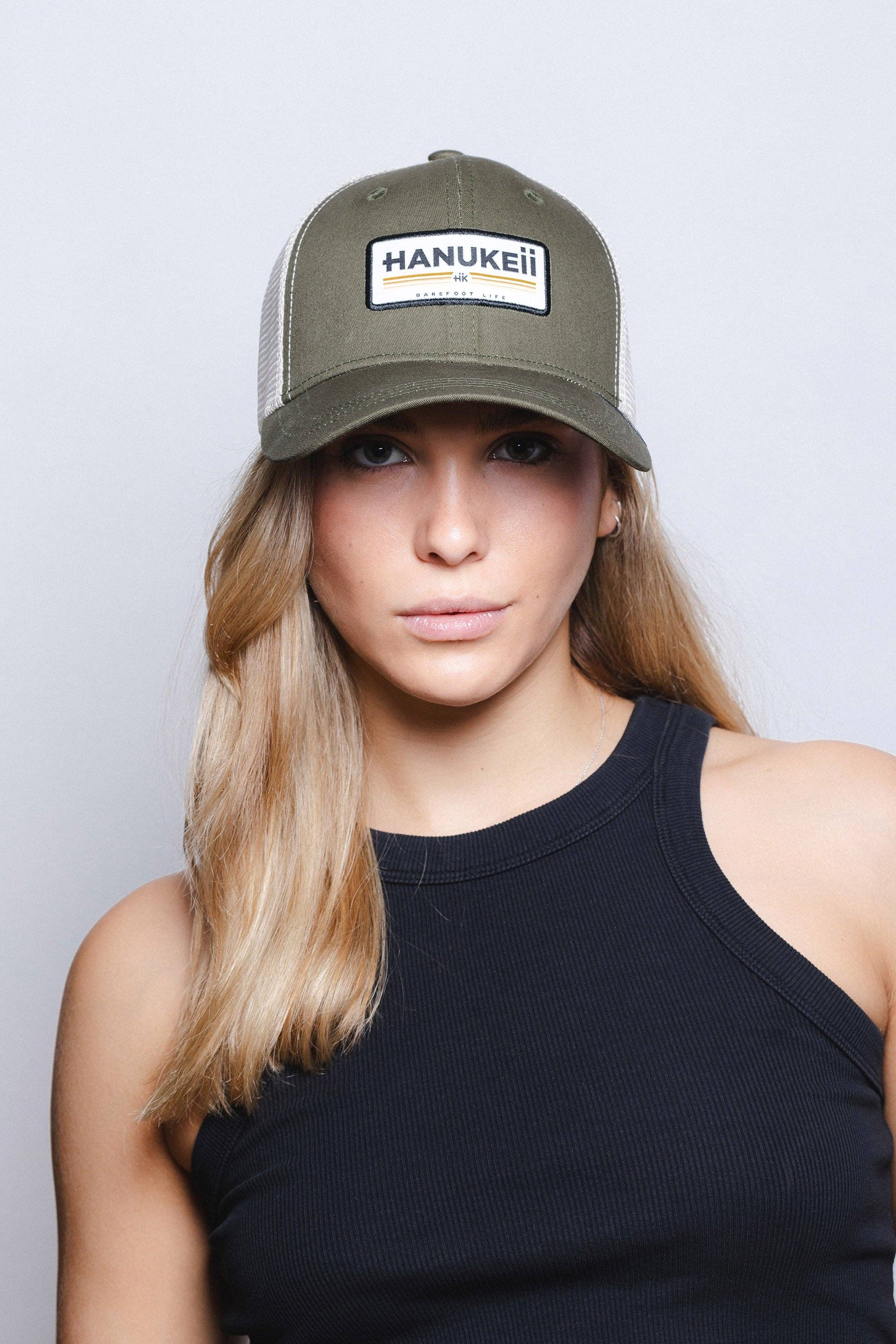 Indicom Brands - Wholesale Trucker Hat - Unisex - Barefoot Green / Beige9