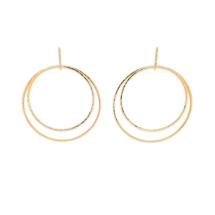 Sabina Jewelry - Wholesale Dangle Earrings - Twofold Hoops0