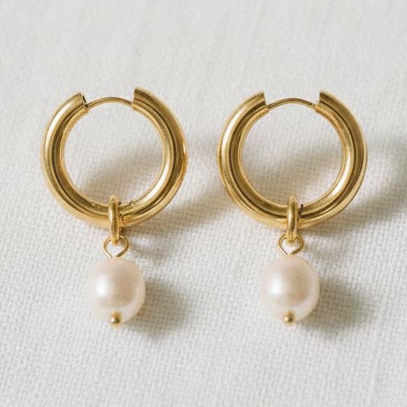 paperln - Vendita all'ingrosso Orecchini pendenti - Orecchini pendenti con perle d'acqua dolce delicate0