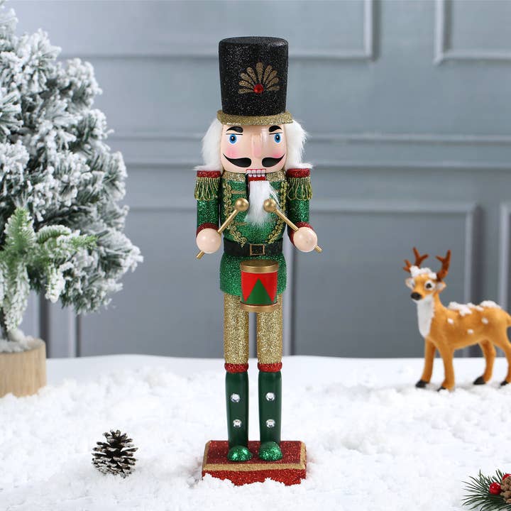 SINT - Wholesale Holiday Nutcracker - SINT 15 Inch Traditional Wooden Nutcracker for Christmas Decorations7
