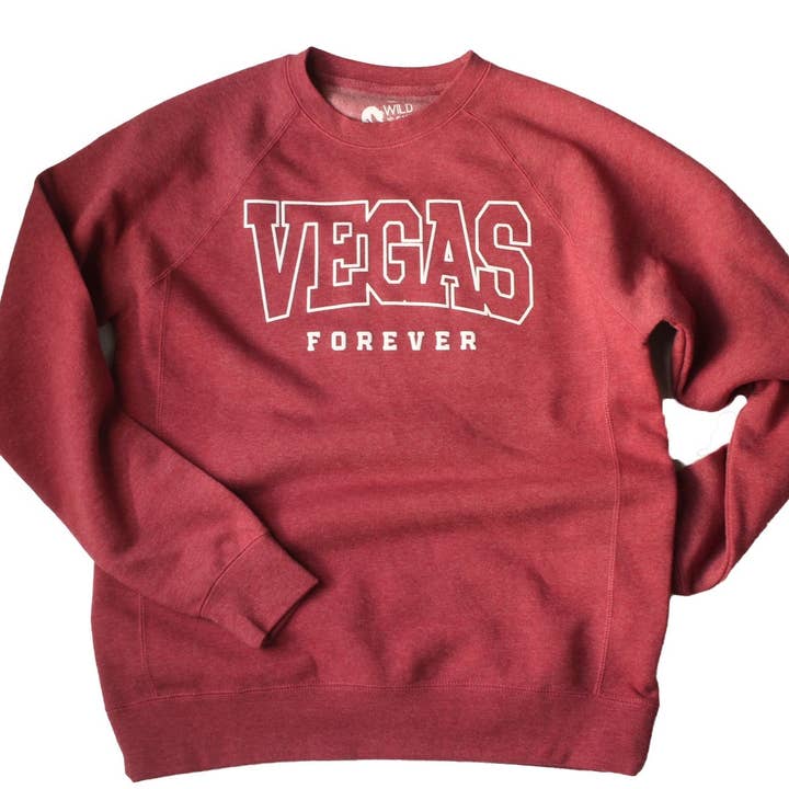 Vegas Forever Puff College-style Sweatshirt (unisex) for wholesale by Wild is Calling
