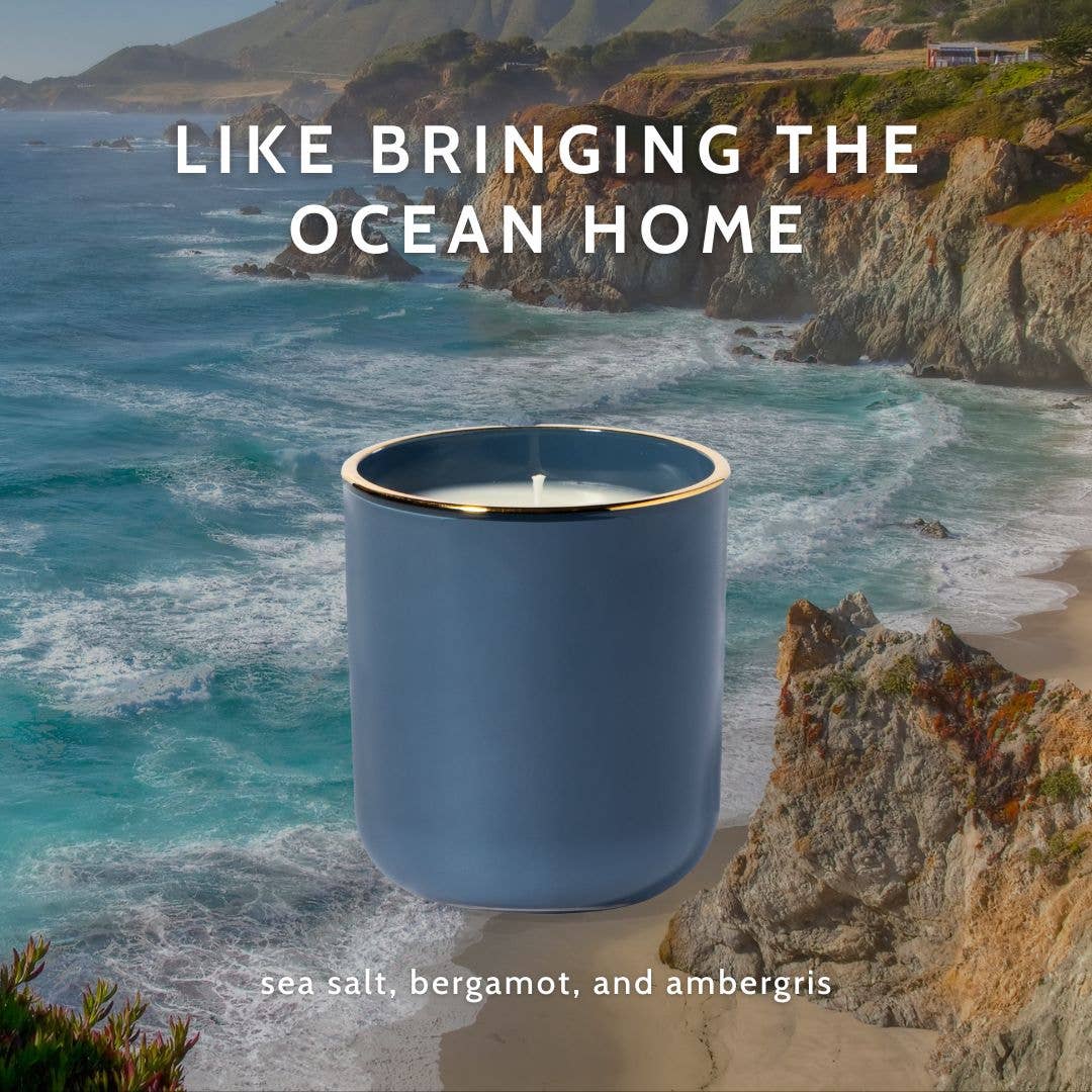 Little Torch - Wholesale Jar/Filled Candle - beachcomber candle (sea salt, bergamot, and ambergris)3