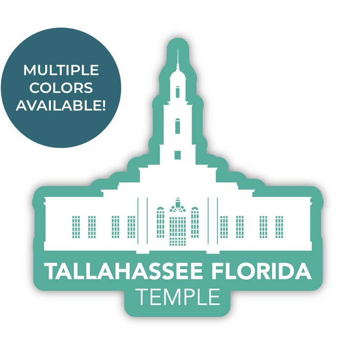 Sticker van de tempel van Tallahassee Florida voor wholesale door JasmineTreeDesign