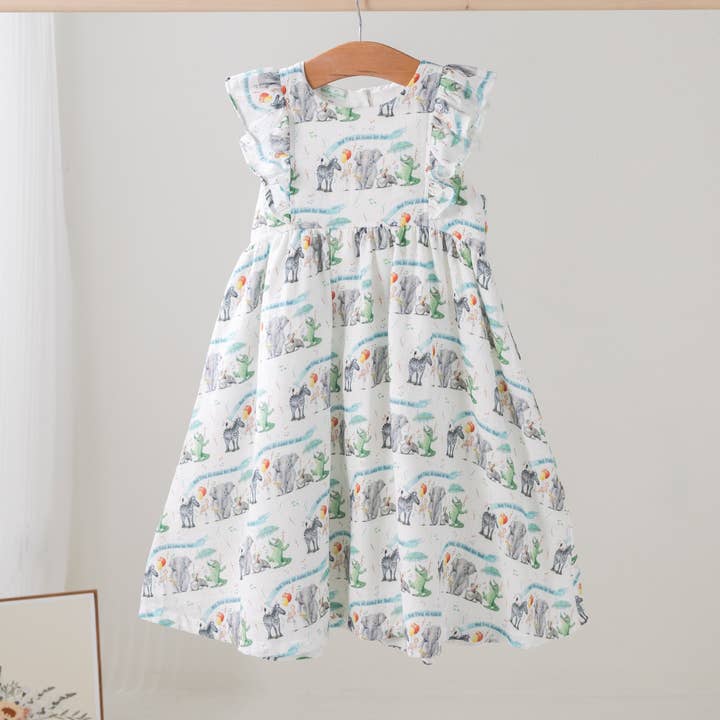 And They All Asked for You Organic Muslin Dress for Kids for wholesale by Nola Tawk