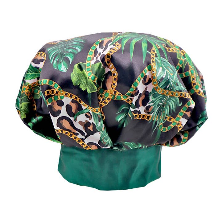 PINEAPPLE Beauty - Wholesale Sleep Cap / Bonnet - Women's - CALA 66033 Adjustable Tie Silky Satin Bonnet Green - 6pcs3