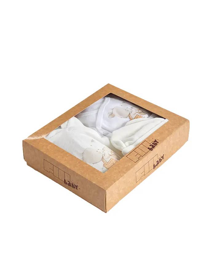 Amorim Gerações, LDA - Wholesale Bodysuit Set - Baby - 4-Piece Set Printed Bunny in the Basket 0770s1