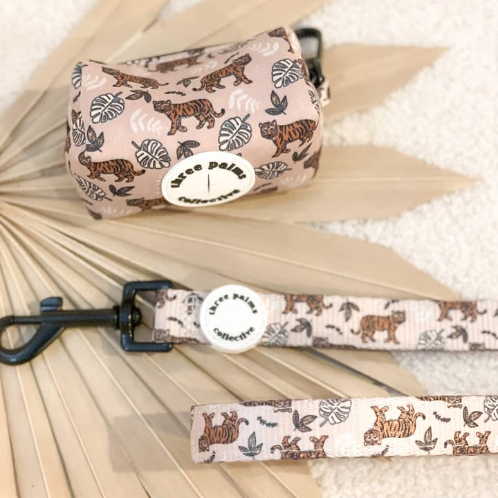 Bohemian Tiger Wastebag Holder for wholesale by Three Palms Collective