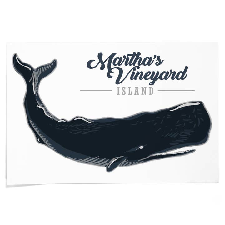 GICLEE PRINT Martha's Vineyard, Cape Cod, Sperm Whale for wholesale by Lantern Press