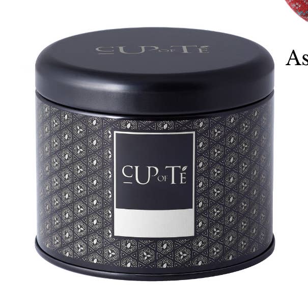 Cup of Té – Recipiente para armazenar alimentos por atacado – Lata Prateada de Luxo0