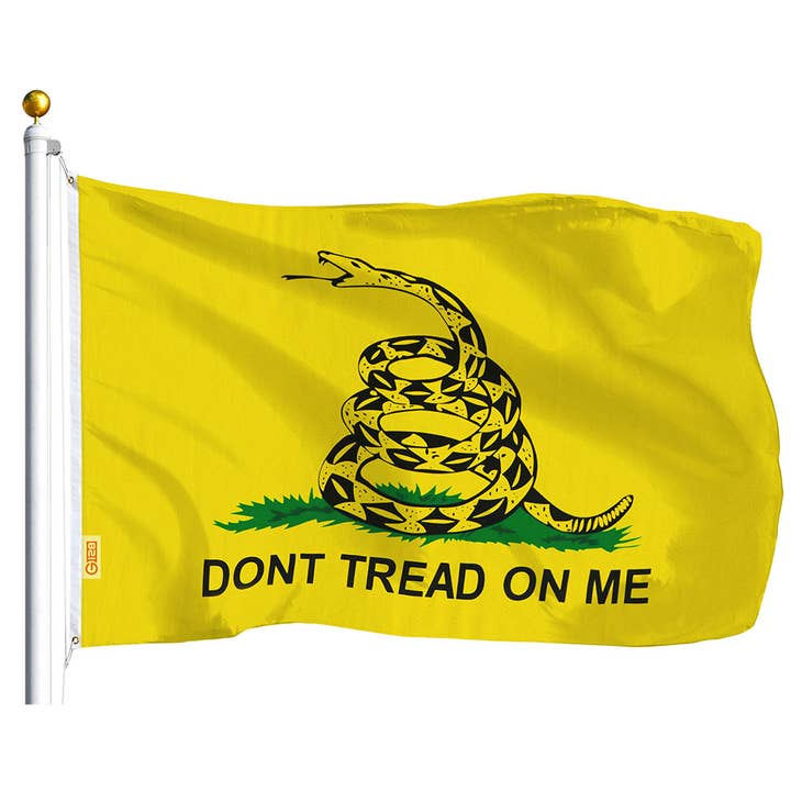 Drapeau Gadsden (Dont Tread On Me) en polyester imprimé 75D 3 x 1,5 m pour la vente par G128