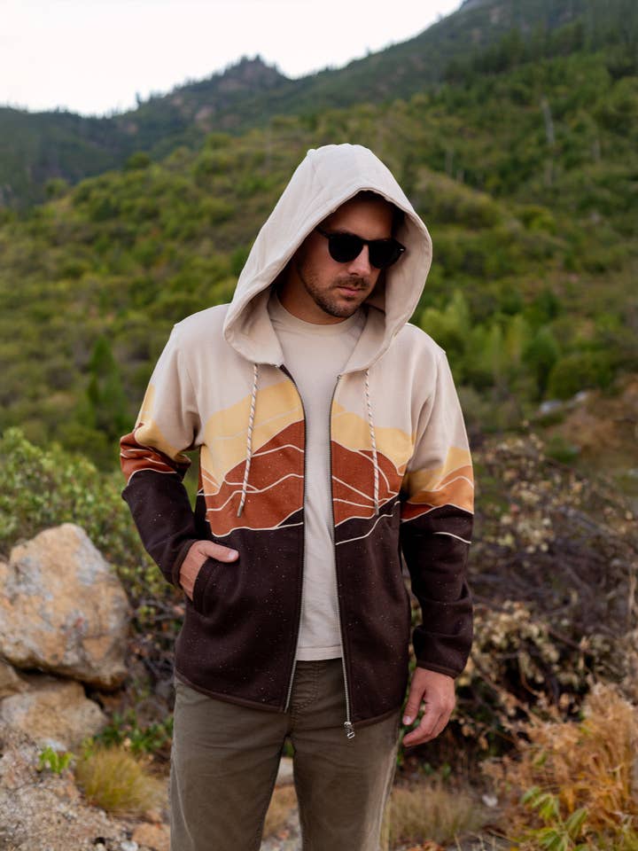 Happy Earth - Wholesale Hoodie – Unisex - Retro Range Zip Hoodie5