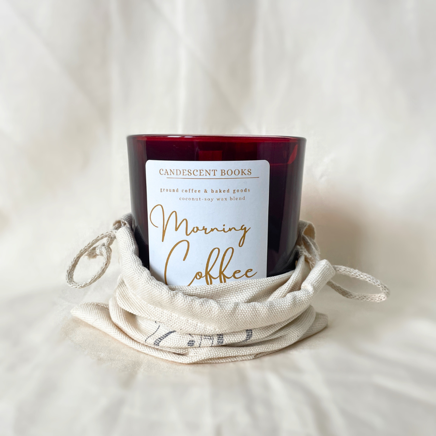 Candescent Books - Wholesale Jar/Filled Candle - Morning Coffee 12 oz. Wood Wick Candle1