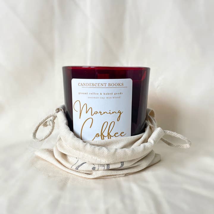 Candescent Books - Wholesale Jar/Filled Candle - Morning Coffee 12 oz. Wood Wick Candle1