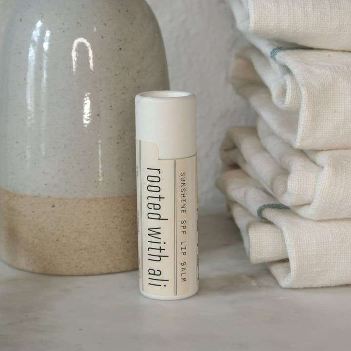 sunshine spf lip balm for wholesale by the stinging nettle apothecary